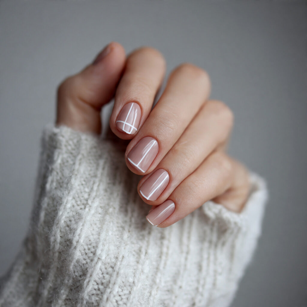 27 Minimal January Nails for Classy and Fresh Start Looks 26 minimal january nails with negative space design