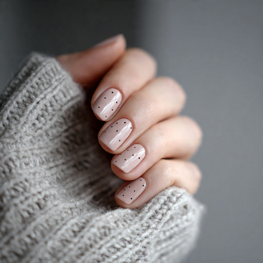 minimal january nails with subtle details add