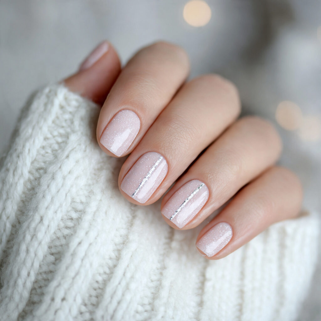 minimal winter nails rely on clean design