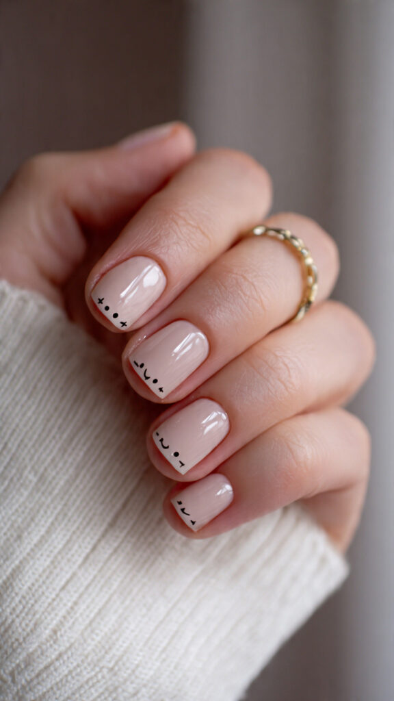 nails with small stitched faces are perfect