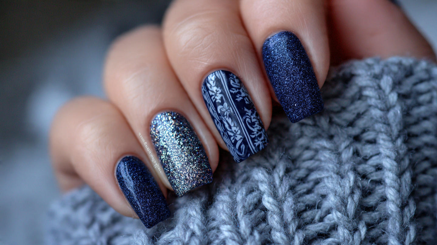 27 Navy Blue Winter Nails That Feel Cozy, Bold, and Chic 8 Navy Blue Winter Nails