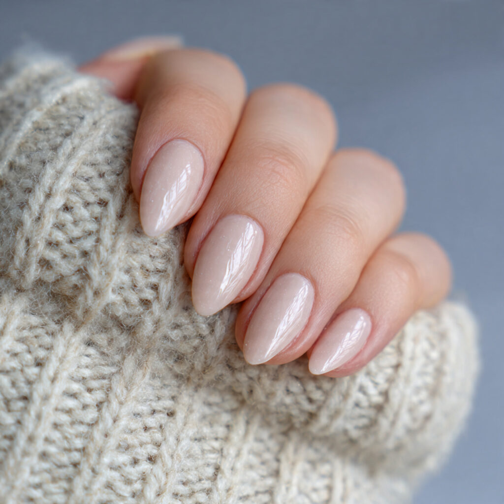 27 Minimal January Nails for Classy and Fresh Start Looks 13 neutral almond shaped minimal january nails