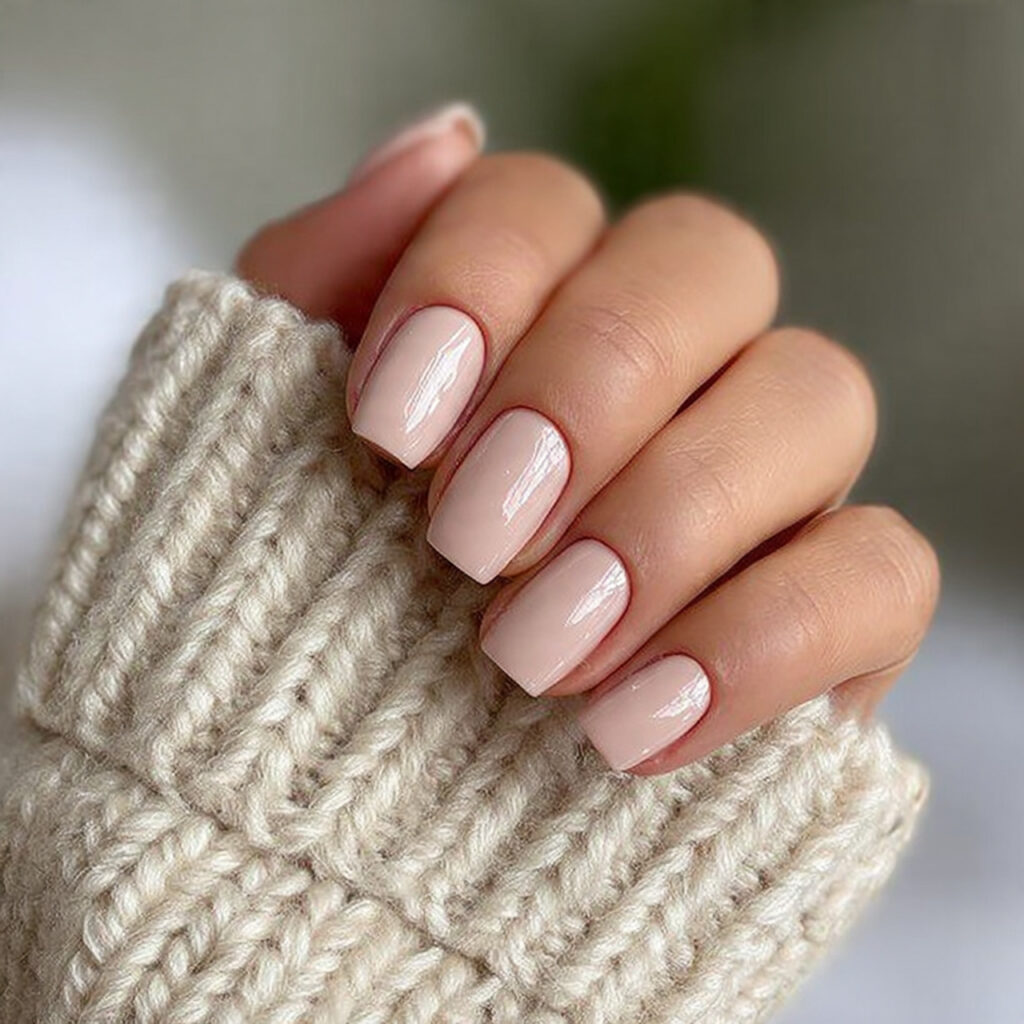 neutral beige january nail designs create a