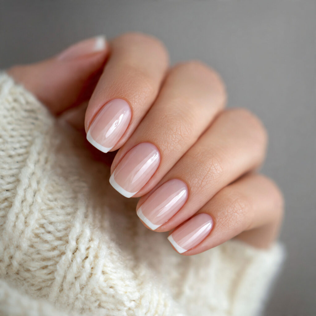 27 Minimal January Nails for Classy and Fresh Start Looks 23 neutral french base nails modernize the classic