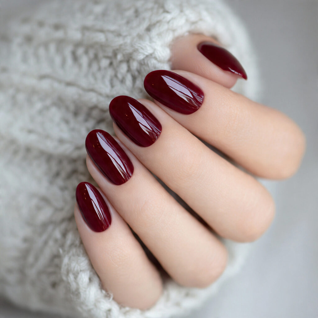oxblood nails are perfect for fall and