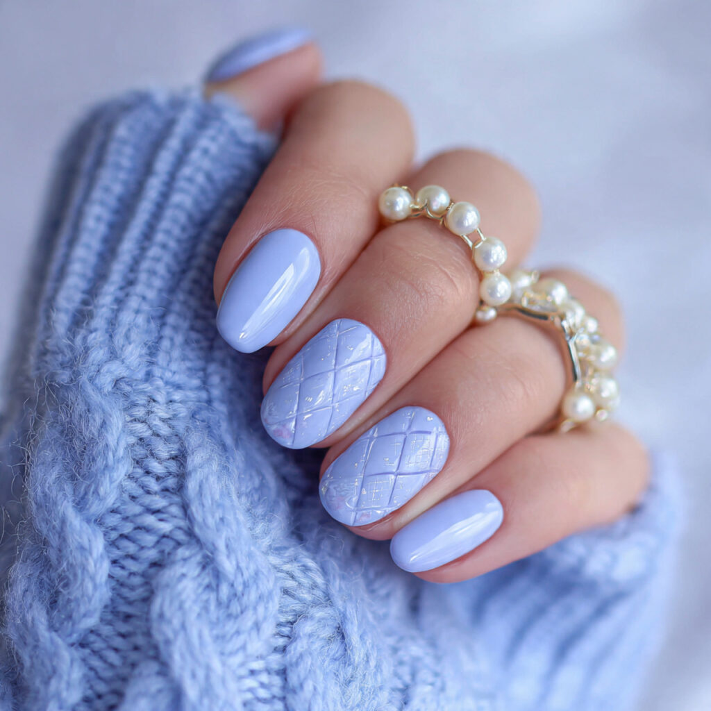 pastel blue january nails for a soft