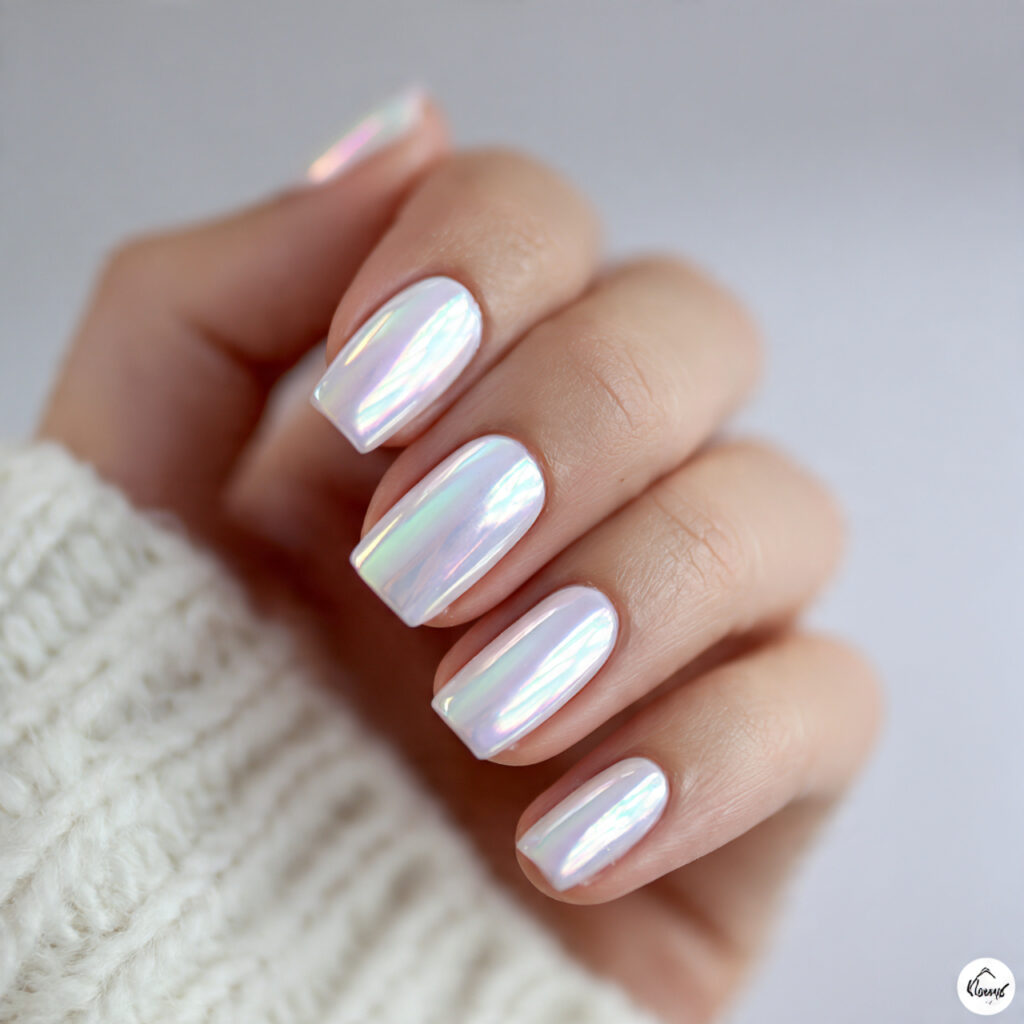pearl cloud chrome nails feel soft and