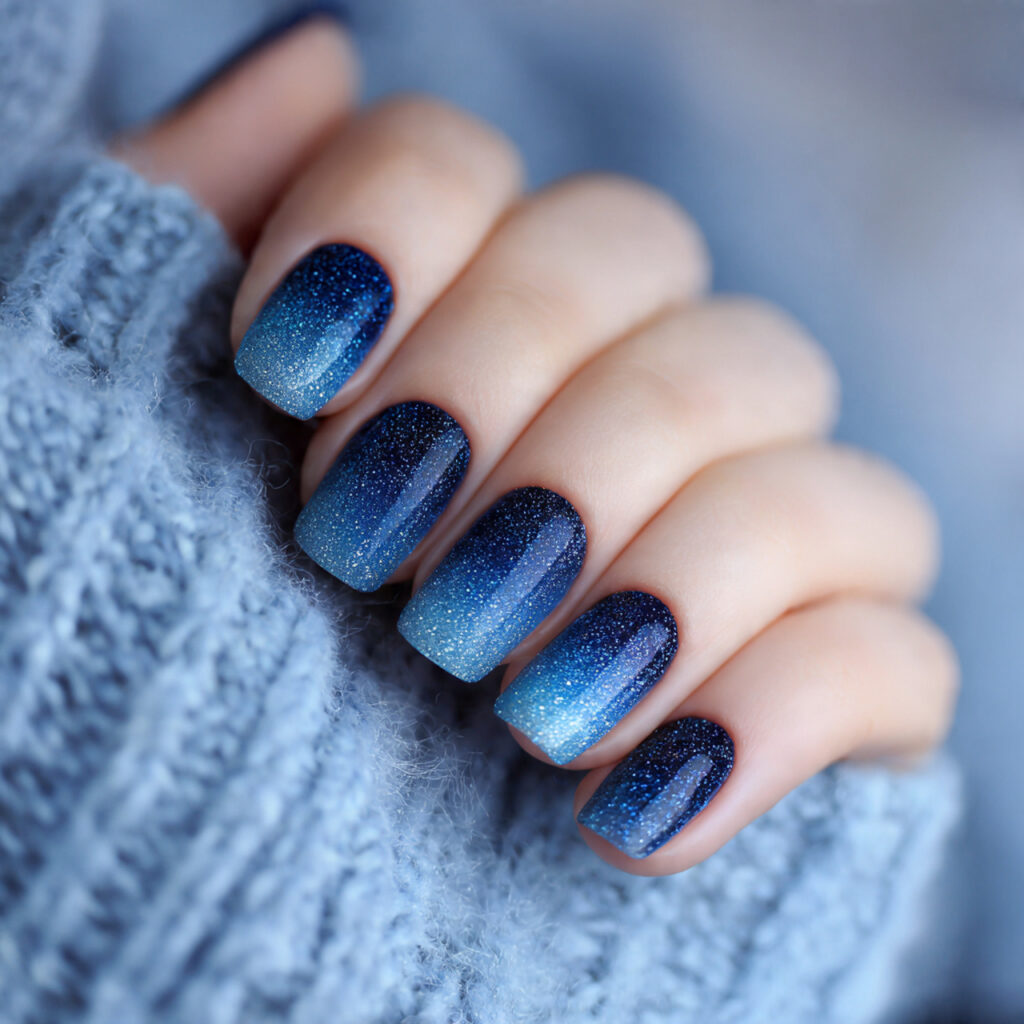 polar magic nails use deep blues and