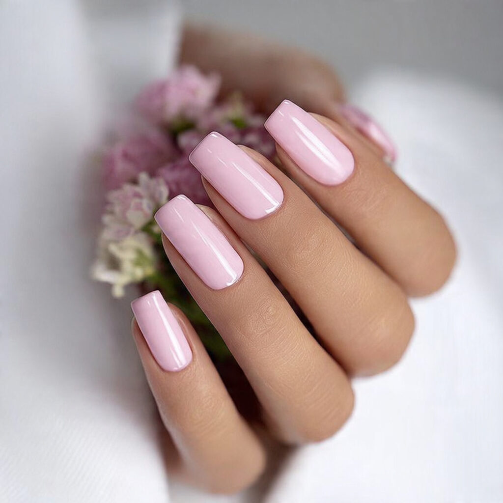 professional pink nails focus on balance and