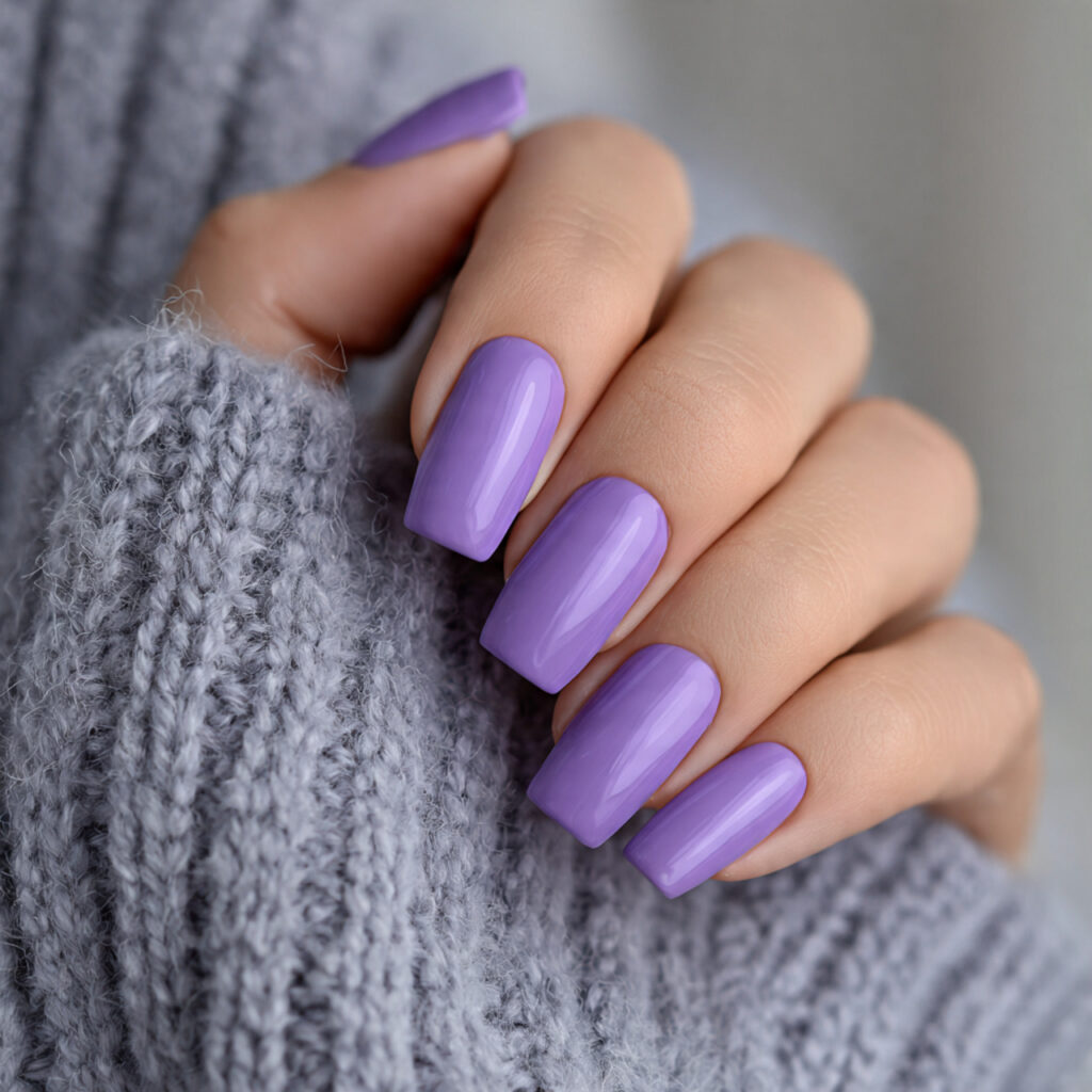 23 Purple Winter Nails That Feel Soft, Trendy, and Pretty 12 purple winter square nails feel clean structured