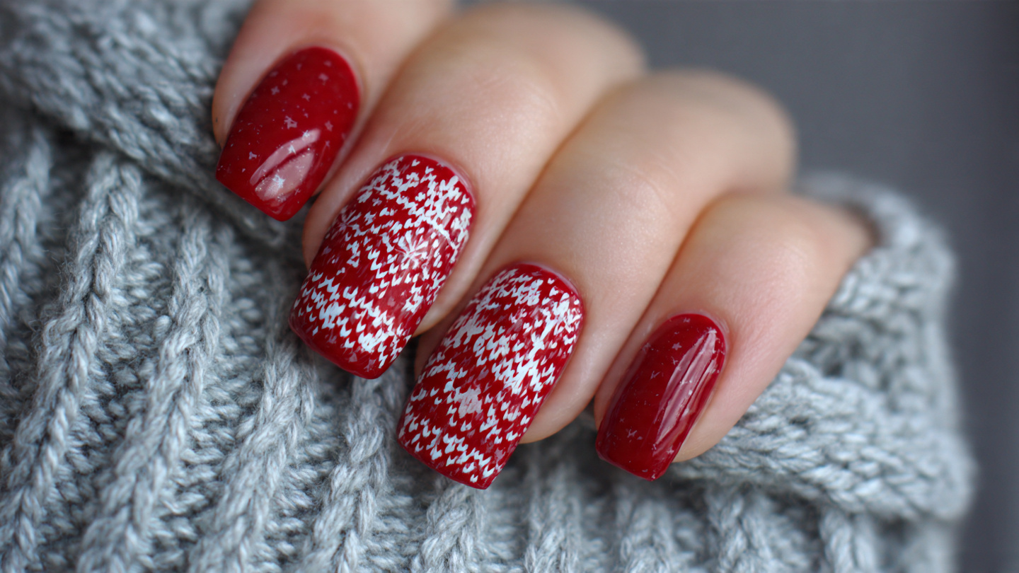 27 Red Winter Nails That Feel Cozy, Bold, and Festive 10 Red Winter Nails