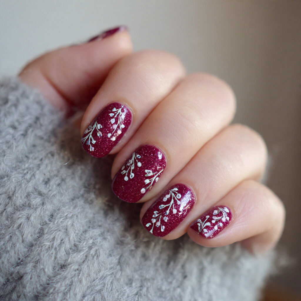 short milky white classy january nails