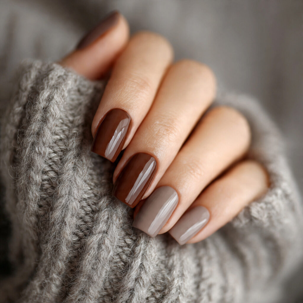 soft brown shades give a calm and