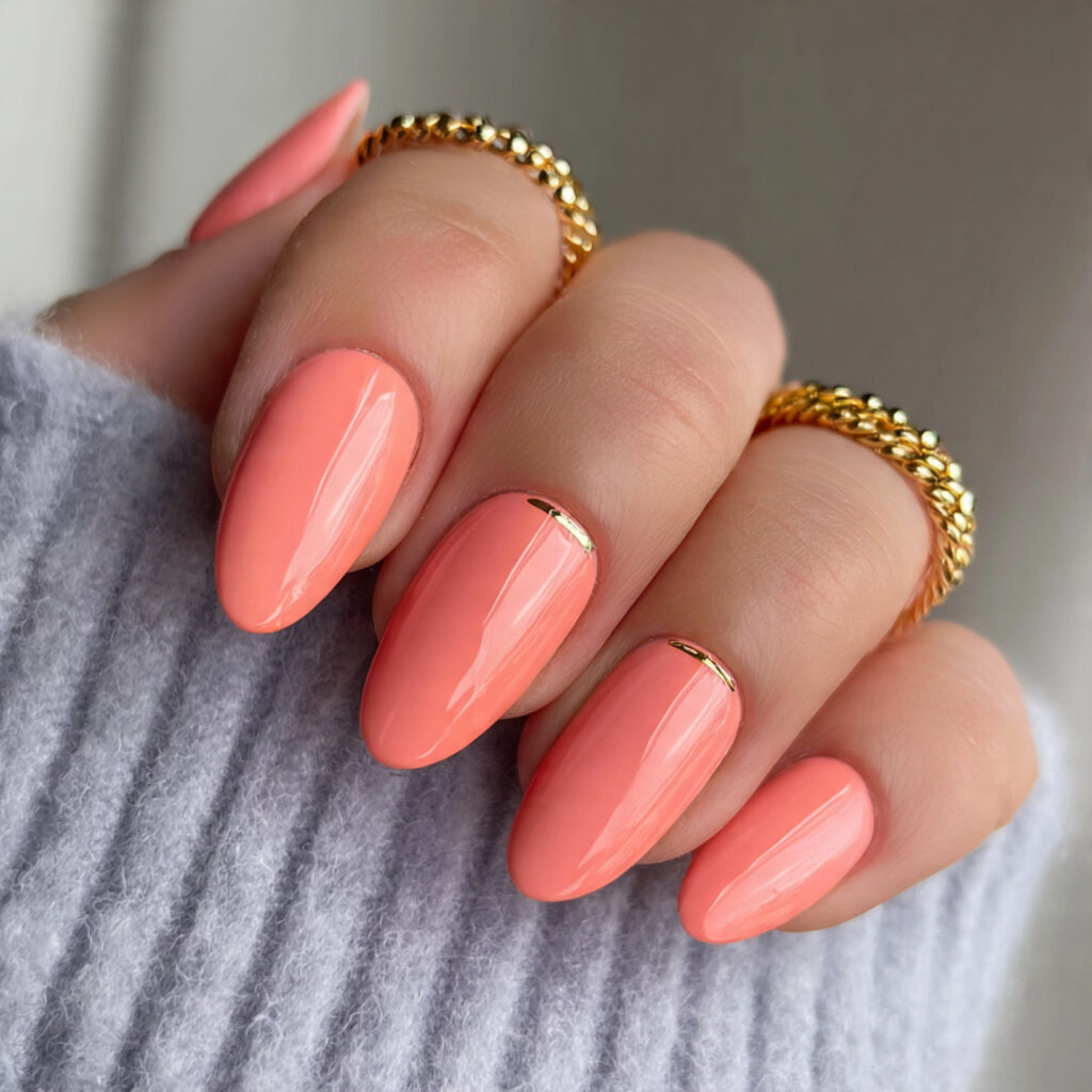 soft coral nails are gentle warm and