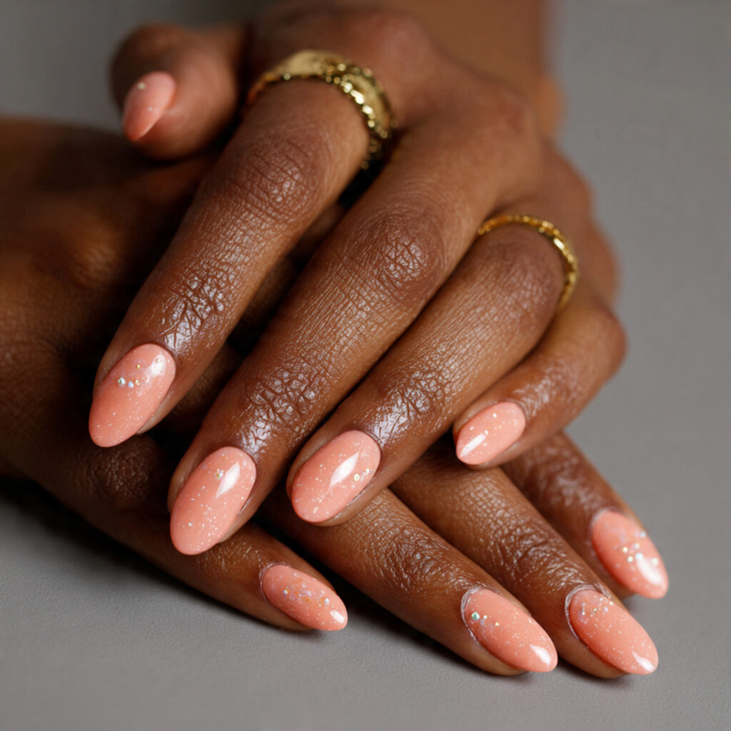 soft peaches are warm and flattering on