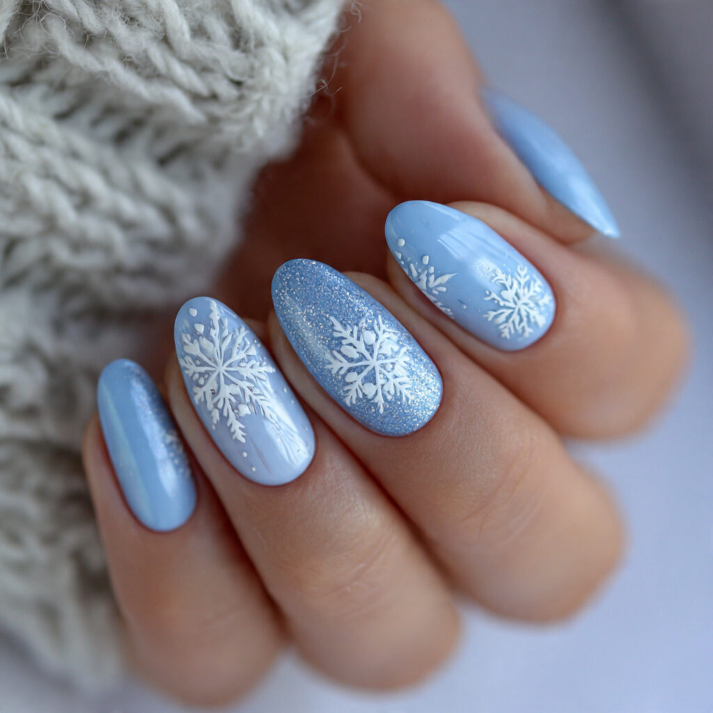 soft snowflake nails feel gentle and winter