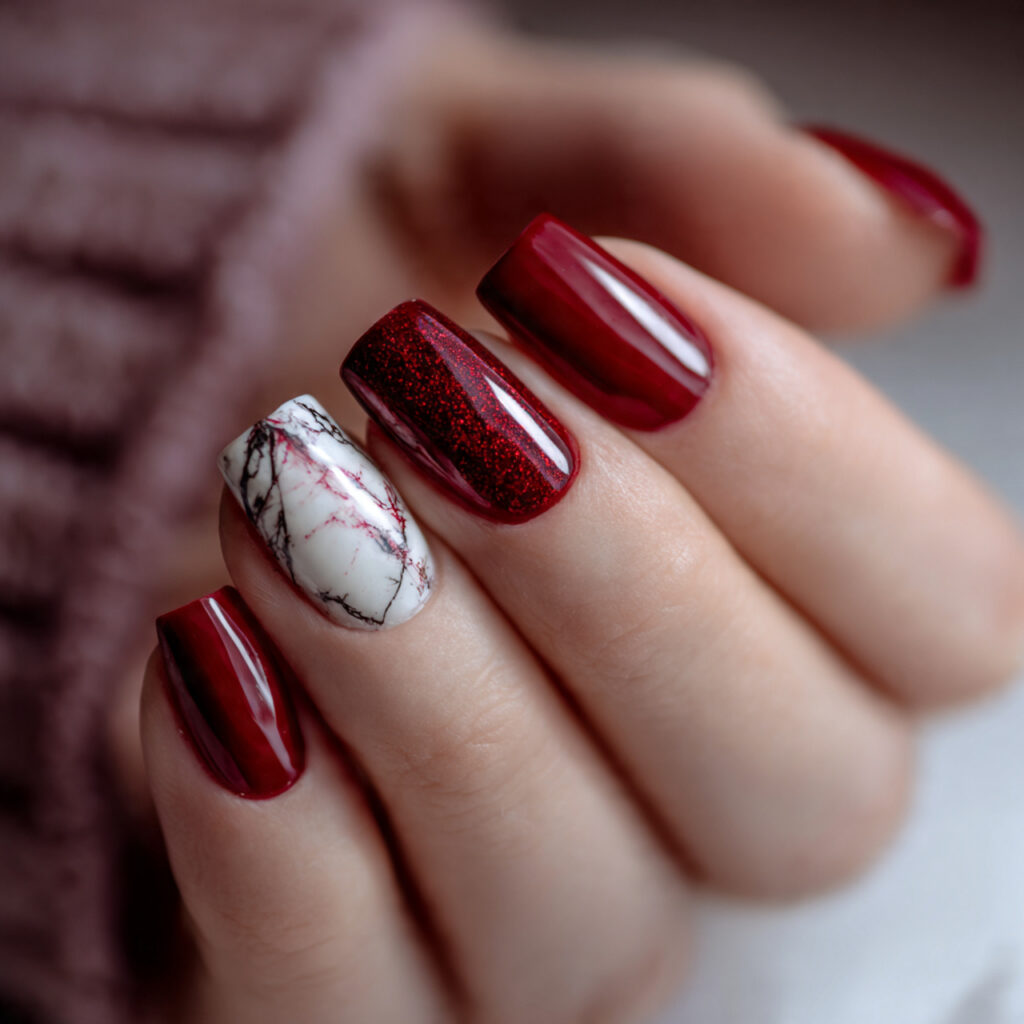 square january nail designs with clean edges