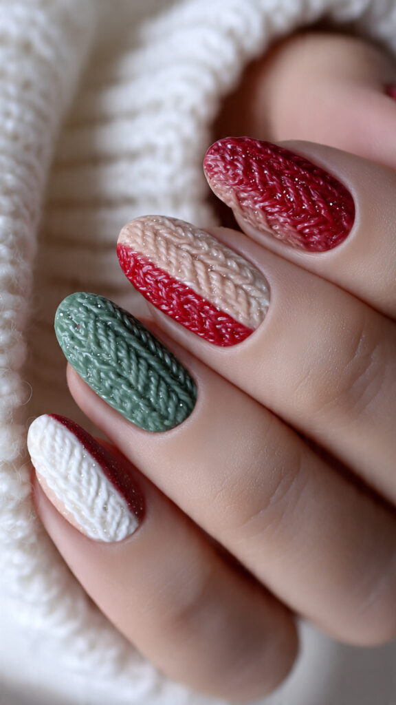 sweater nails bring a warm and cozy