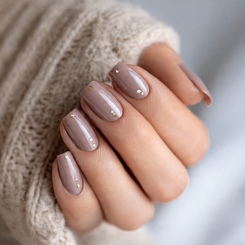 25 Fall Nail Ideas to Try This Season for a Cute, Cozy Look 12 taupe nails bring soft warm neutral vibes