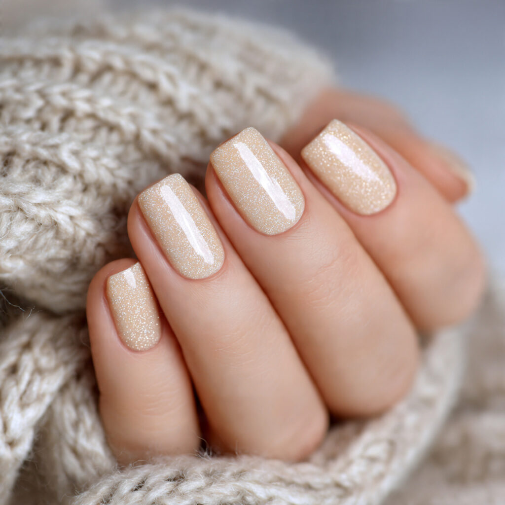 vanilla cream nails are soft warm and