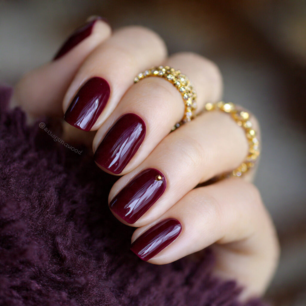 velvet berry nails feel plush and elegant