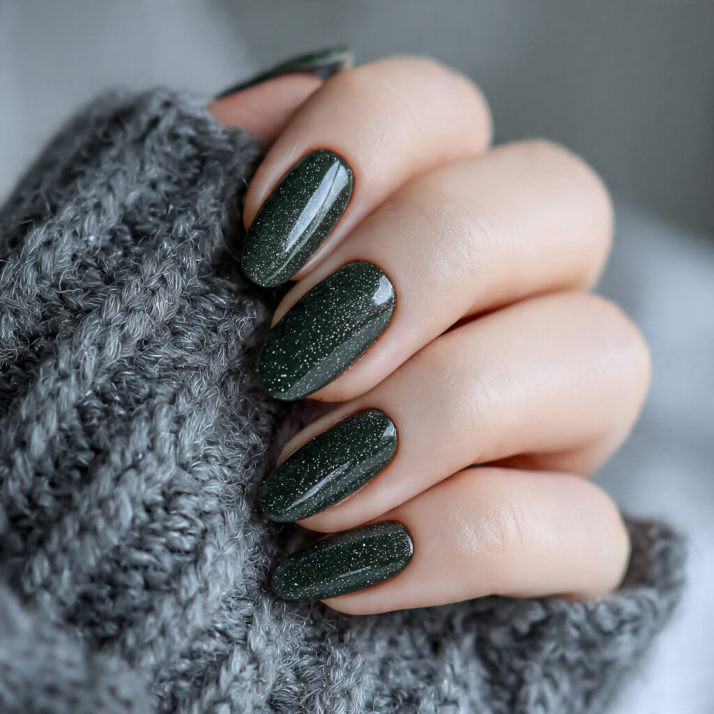 winter night flurry nails feel moody and