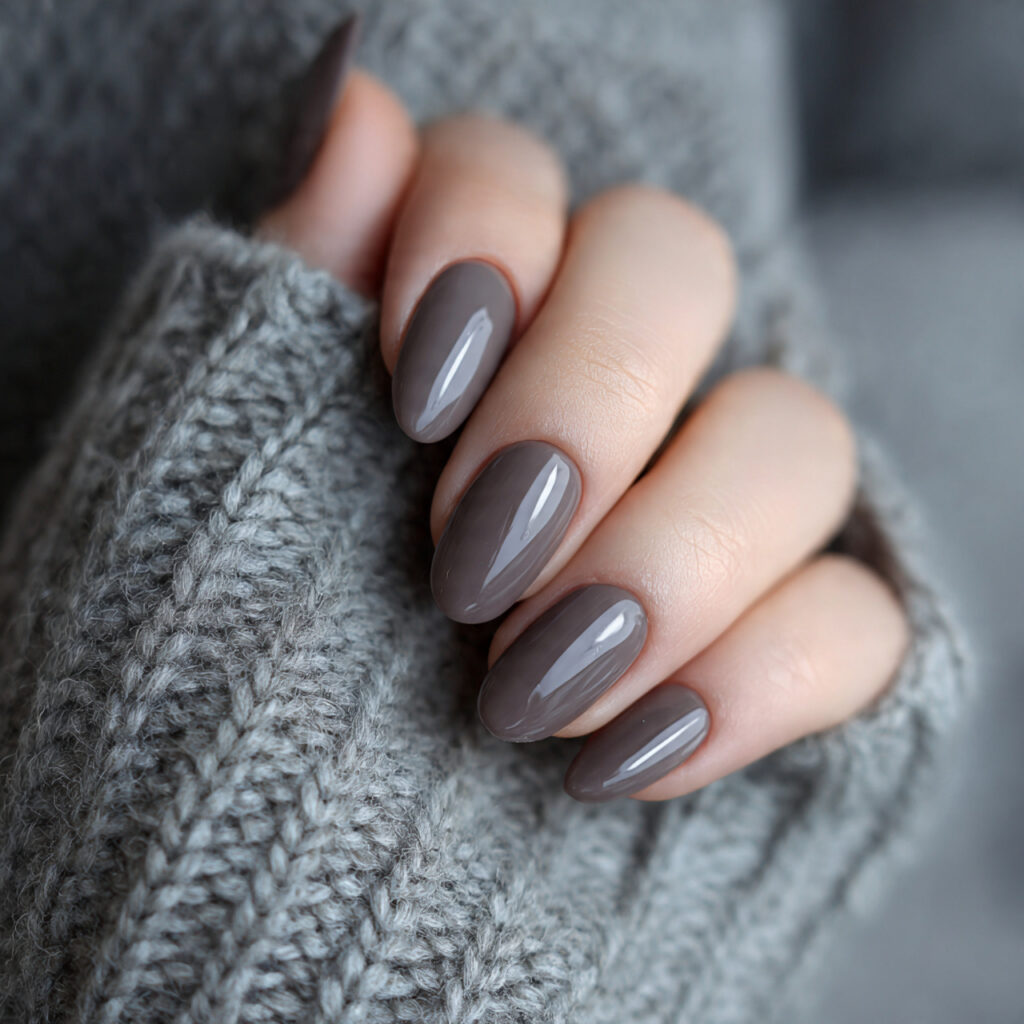 27 Cozy January Nails Perfect for Short & Classy Designs 15 14 soft mocha gray january nails for