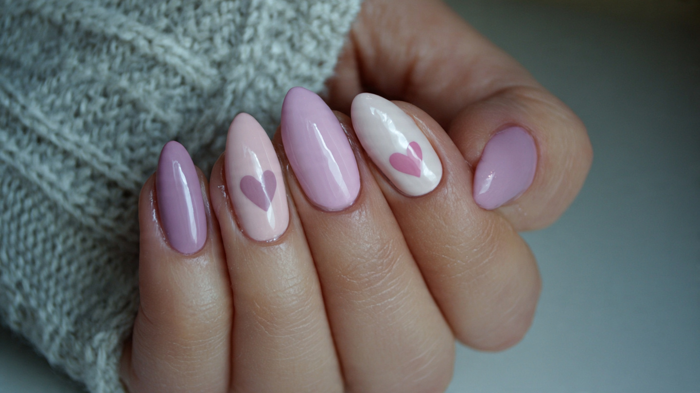 28 Pastel Valentine Nails Perfect for Soft Romantic Styles 1 Pastel Valentine Nails