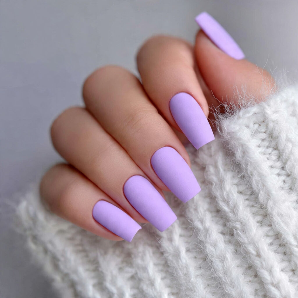 25 February Nails Feminine Ideas That Look Soft and Stylish 9 8 lavender matte nails