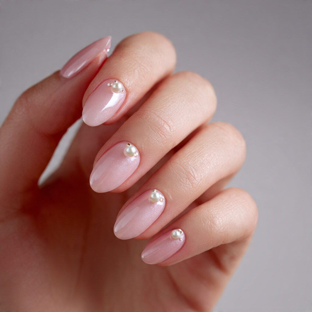 8 pearl accent valentine nails pearl accent valentine