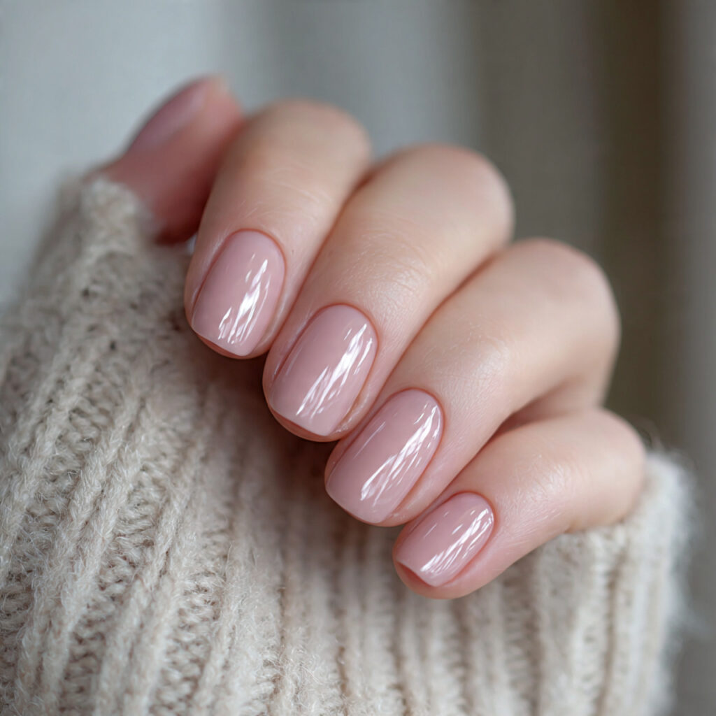 9 muted blush everyday january nails