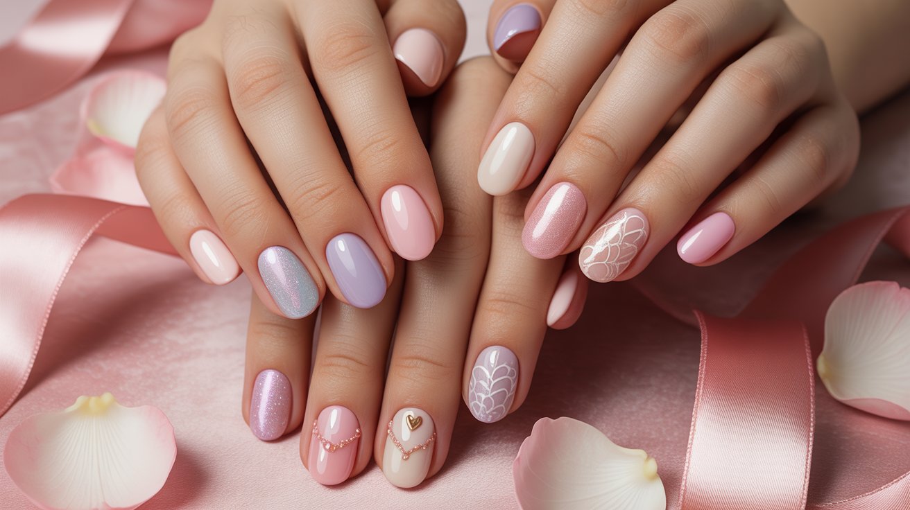 February Nails Feminine