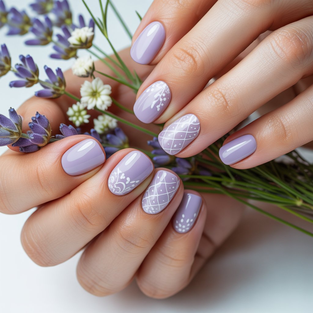 25 February Nails Feminine Ideas That Look Soft and Stylish 21 a delicate nail art design featuring