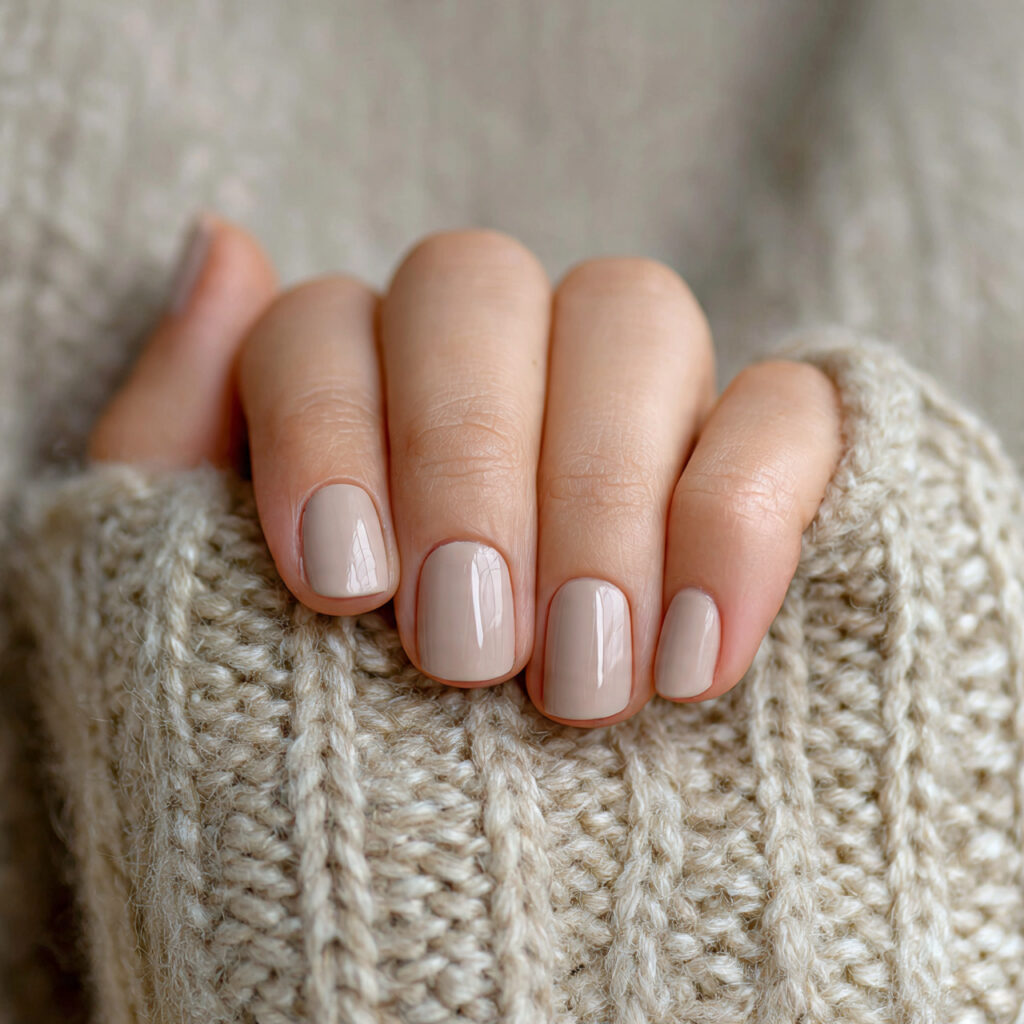 a person with short nails wearing a 2