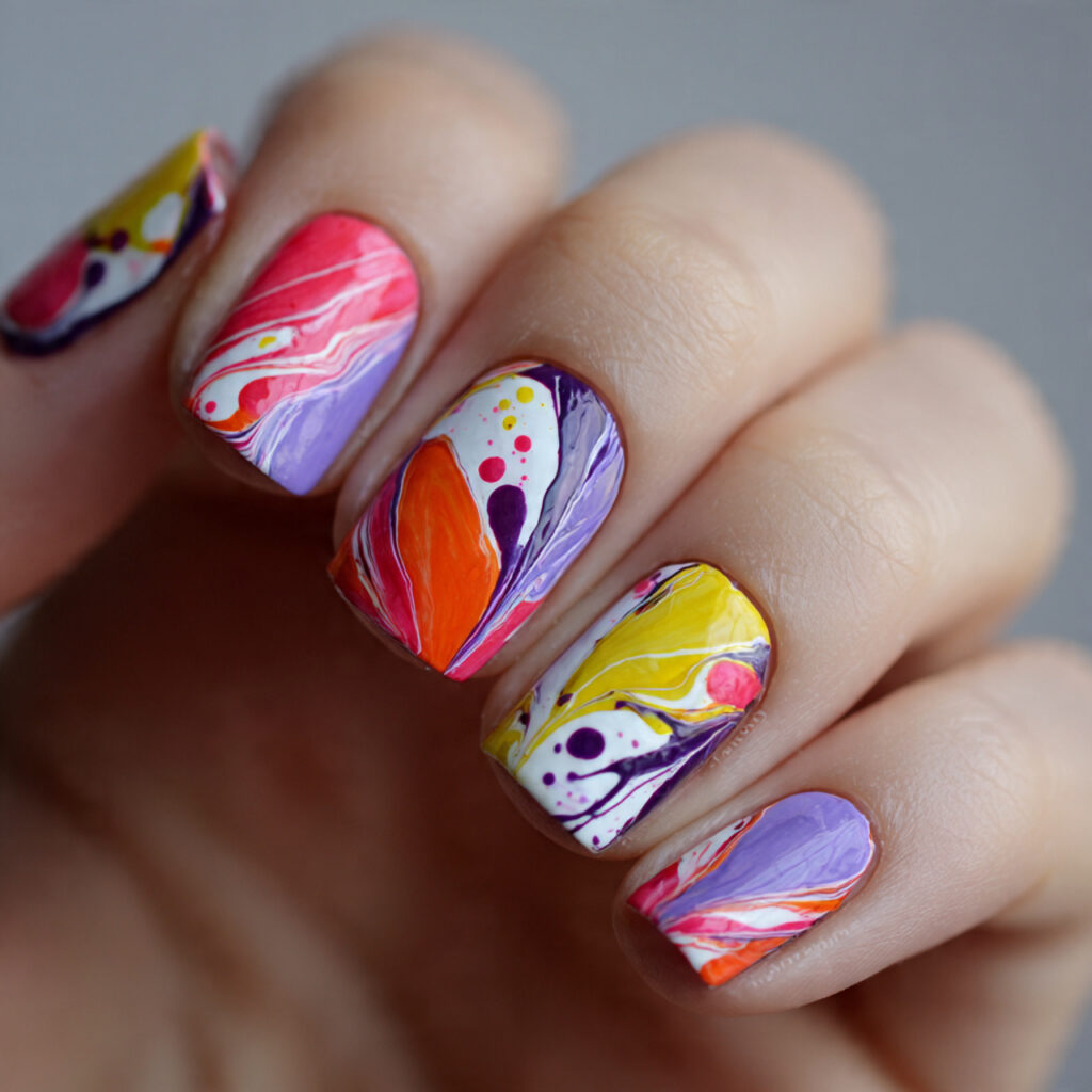abstract nail art designs