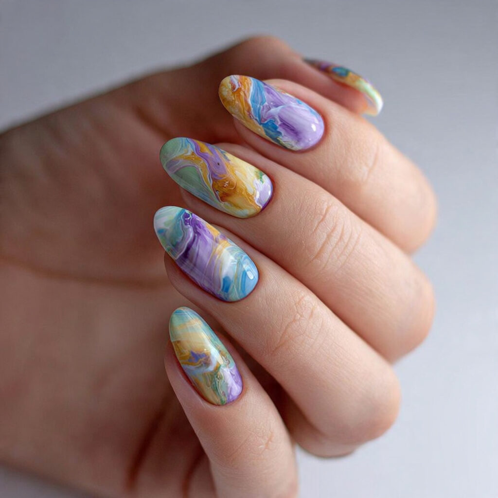 abstract soft shape nails look expensive because