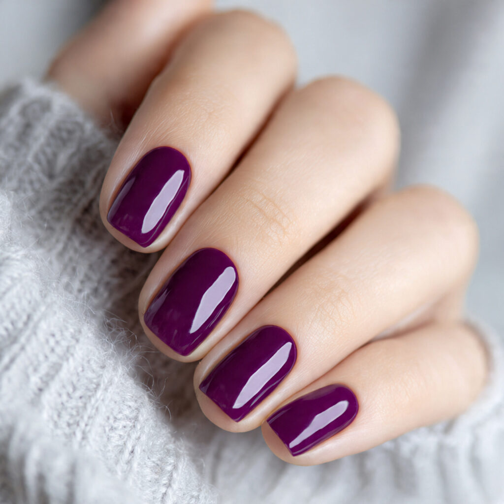 amethyst purple nails deliver gemstone inspired color with