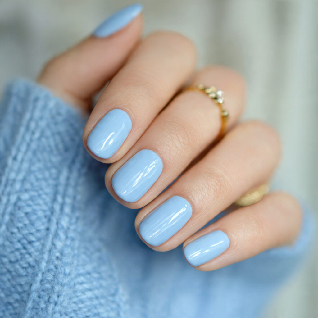 baby blue brings soft pastel coolness that