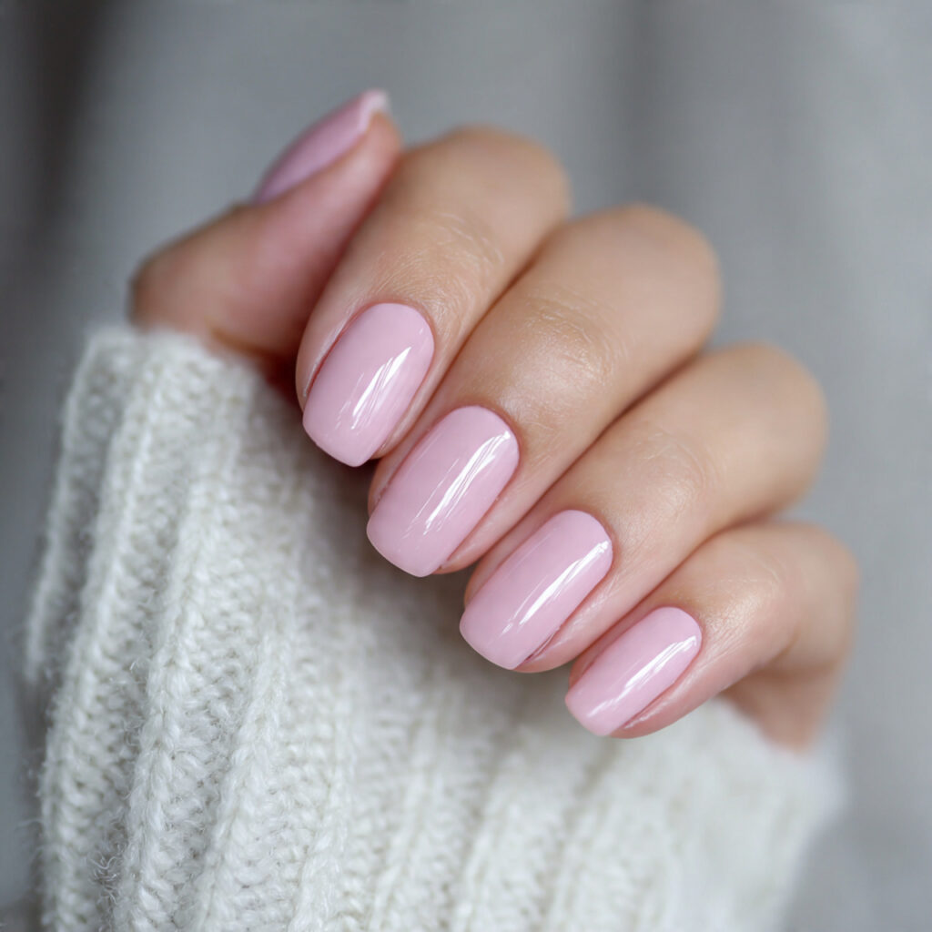 balanced length clean girl nails are loved