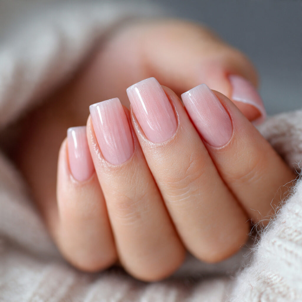 balanced length natural nails are trending in