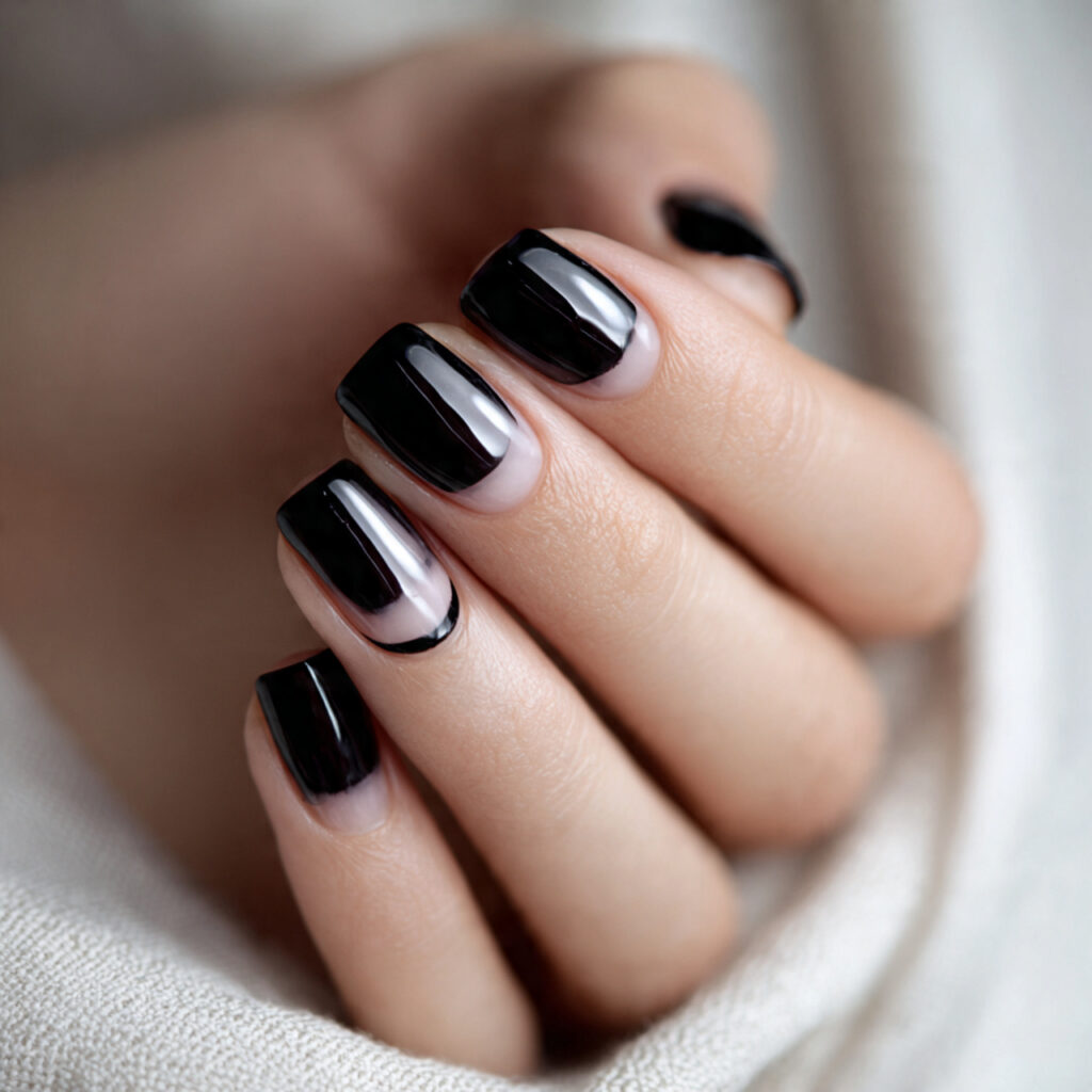 25 Black Nail Ideas That Look Bold, Chic, and Timeless 7 black french tip nails are a modern