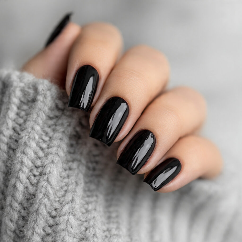 25 Black Nail Ideas That Look Bold, Chic, and Timeless 10 black square nails create a strong and