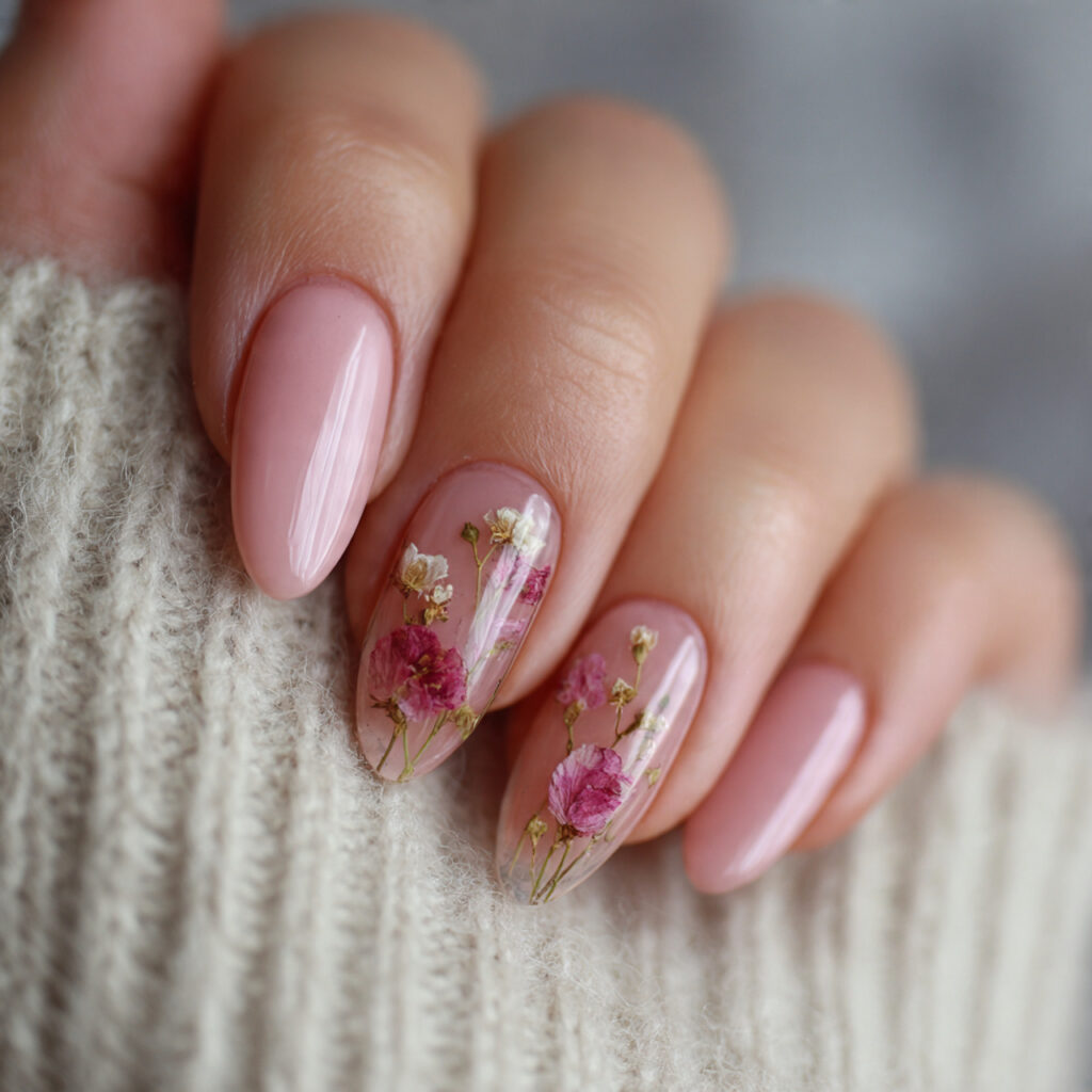 blush pink valentine nails almond long create