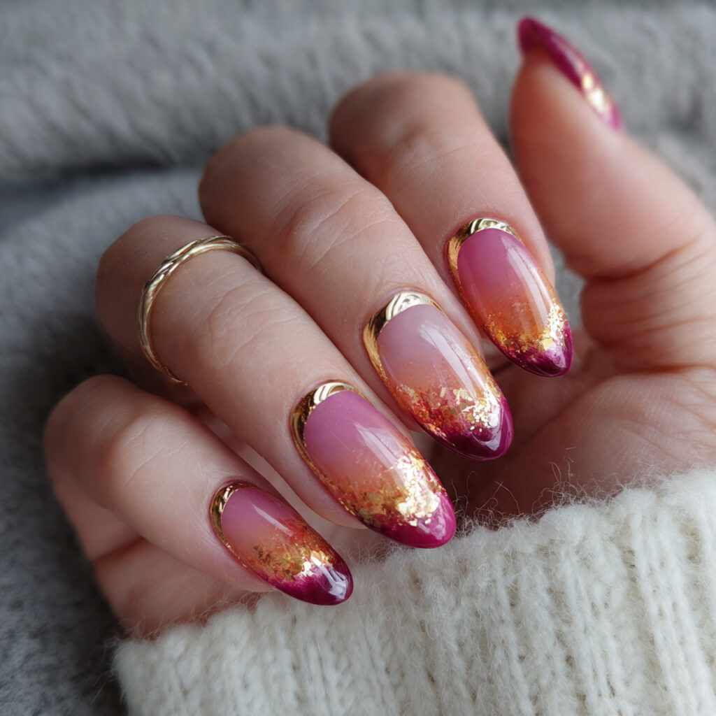 25 Leo Nail Ideas That Are Bold, Glam, and Confident 8 bold french tips with a glam twist