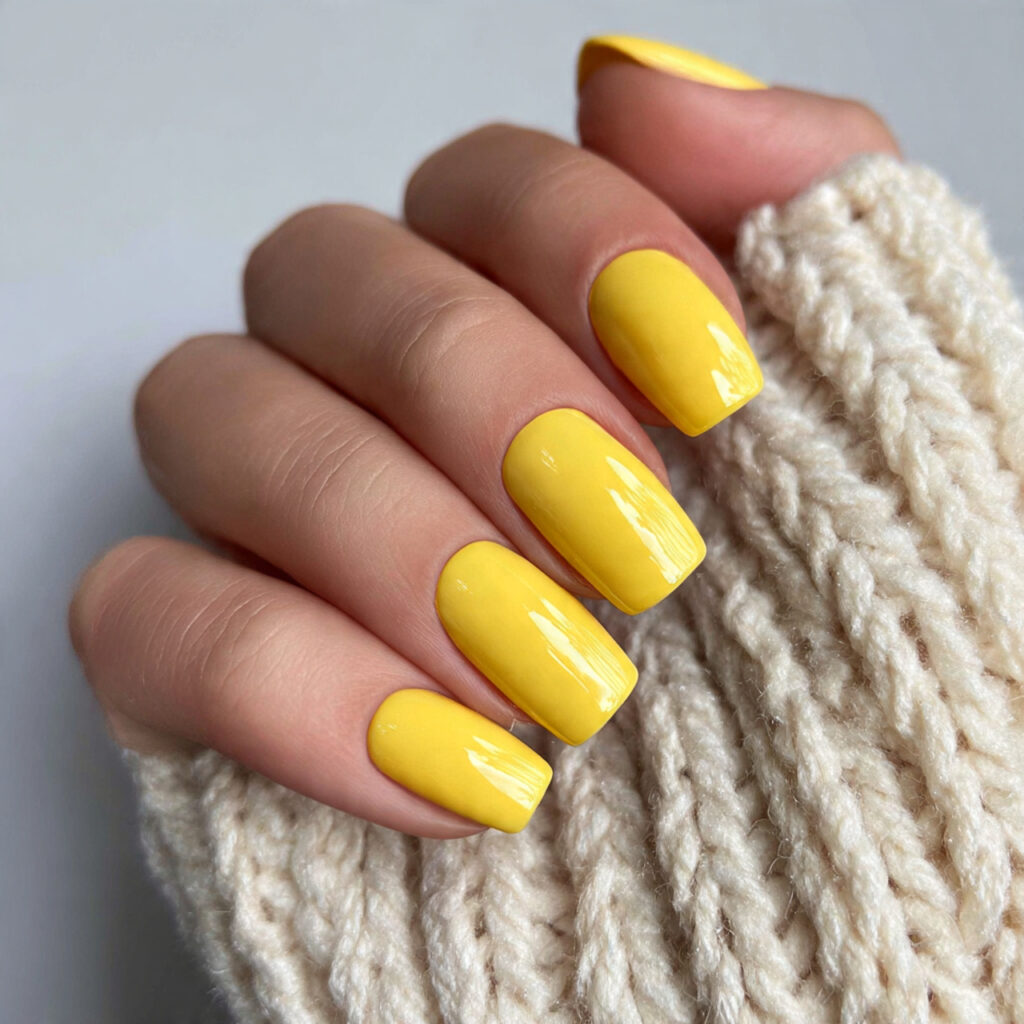 canary yellow nails