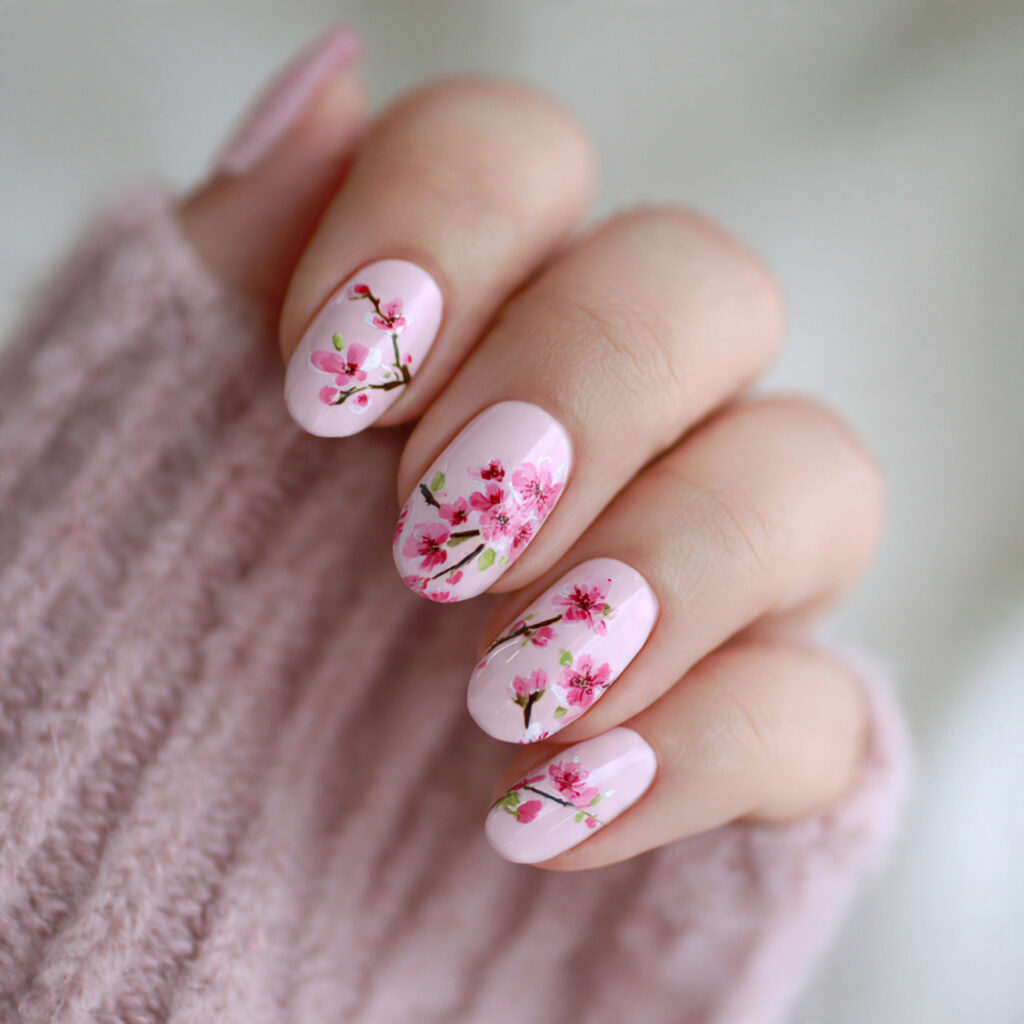 cherry blossom nail designs capture spring s fleeting