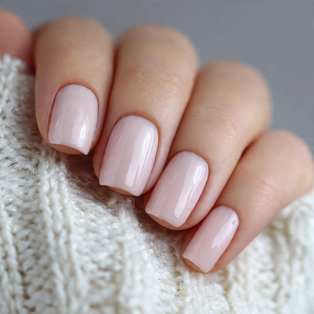 classic simple cute nails focus on clean