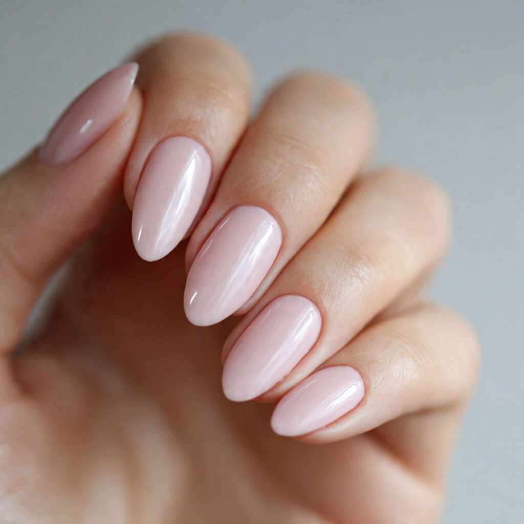 clean rounded shape nails