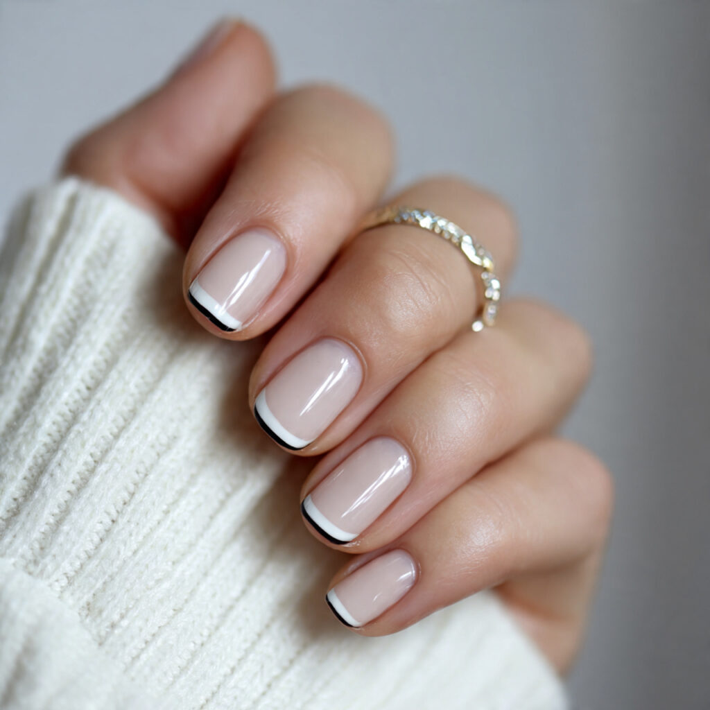 clean shaped short nails