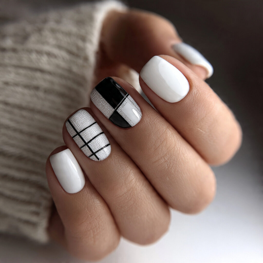 clean single accent nail sets are trending